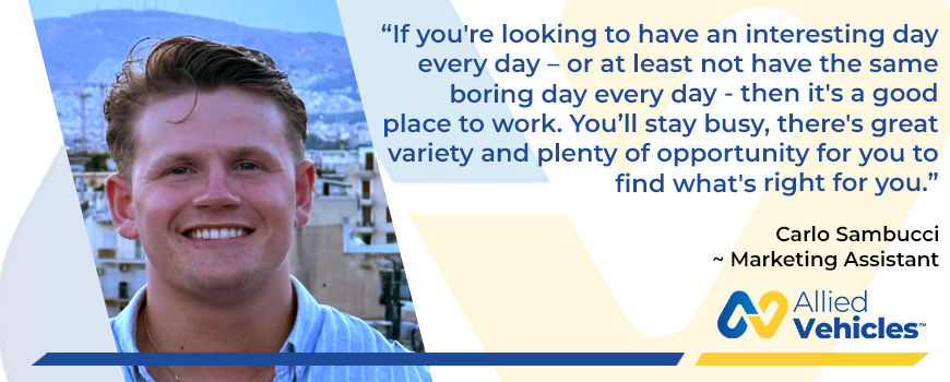 Get to Know: Carlo Sambucci – Marketing Assistant