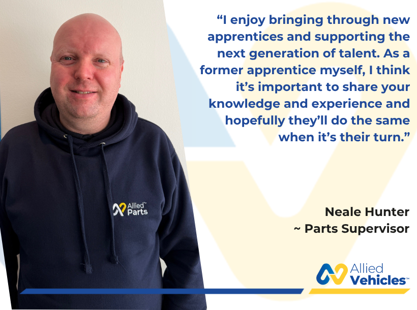 Get to Know Neale Hunter – Parts Supervisor in our Aberdeen Parts Team