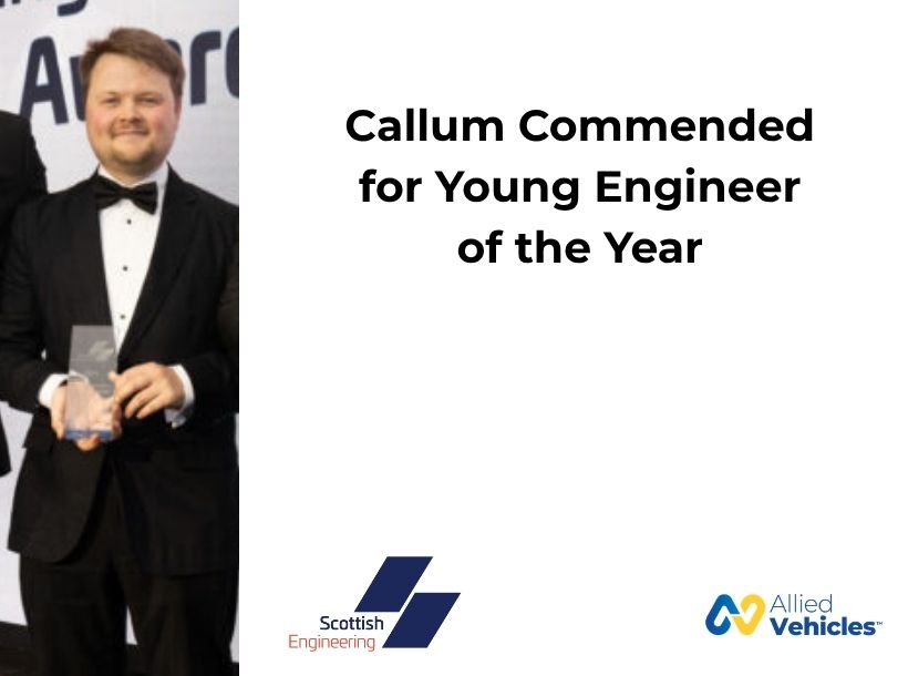 Callum Commended for Young Engineer of the Year