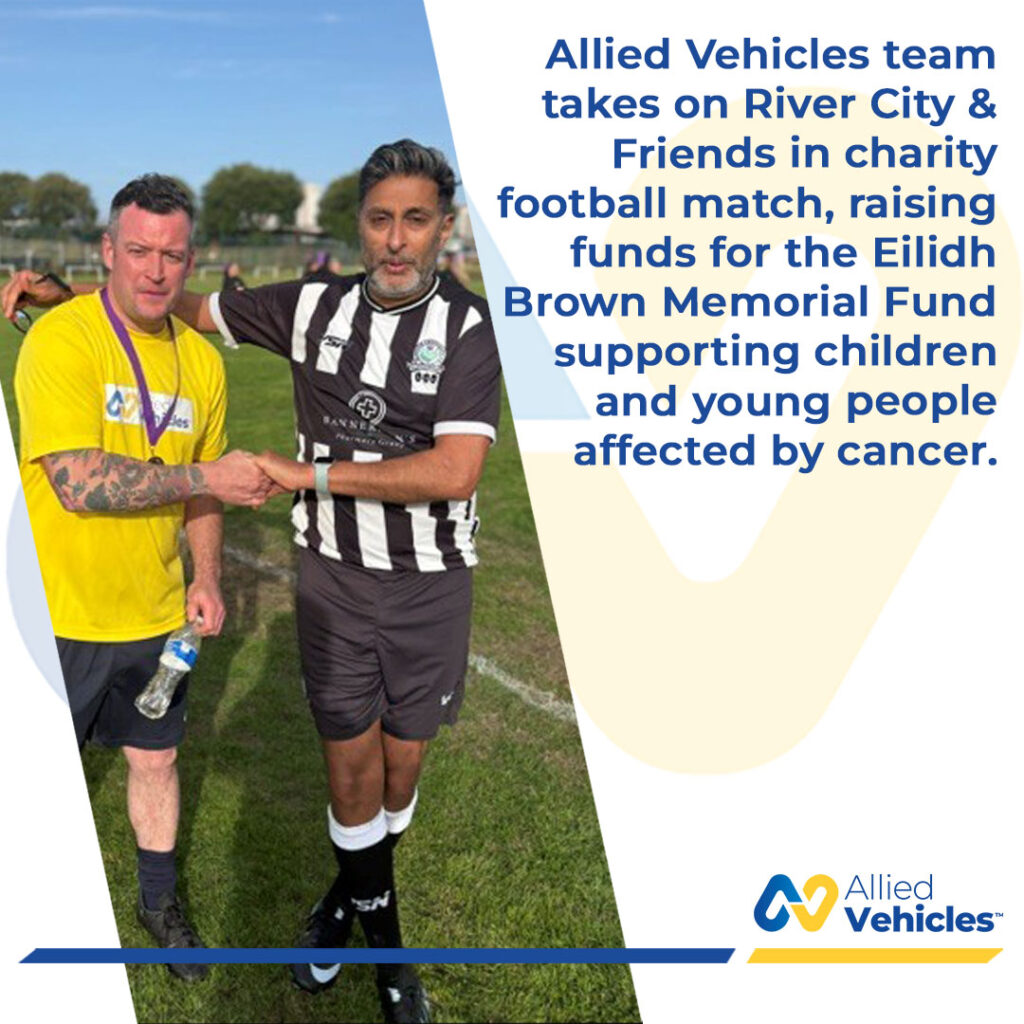 Allied Vehicles Triumph over River City in Charity Football Match for Eilidh Brown Memorial Fund