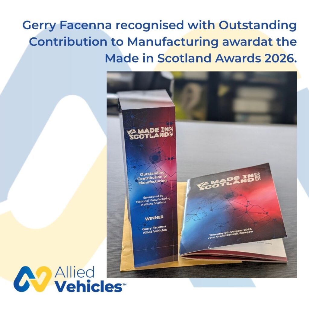 Gerry Facenna recognised with Outstanding Contribution to Manufacturing award