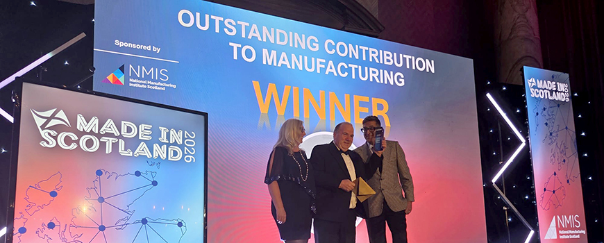 Gerry Facenna recognised with Outstanding Contribution to Manufacturing award